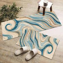 Minimalist Striped Print Long Runner Rug, Indoor Home Decor, Kitchen Runner, Entryway Doormat, Hallway Entrance Decor, Bedroom Bedside Rug, Living Room Rug, Laundry Room Mat, Bathroom Bath Mat, Suitable For Apartment, Dorm And Home Daily Decor - Multicolor - View 8