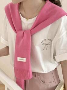 Cardigan Luaran Wanita Warna Polos, Model Baru, Cocok untuk Kantor, Ruangan Ber-AC, Ukuran Kecil, dan Pelindung Bahu (Kamisol). - MultiWarna - View 2