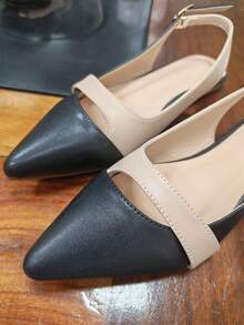 Women's New Summer Fashion Closed Toe Sandals, Color Block Flat Shoes, Fairy Style Versatile Slip-On - Multicolor - View 8