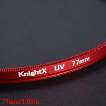 KnightX Red Frame UV Filter 49mm 52mm 55mm 58mm 62mm 67mm 72mm 77mm Lens UV Digital Filter Lens Protector For DSLR SLR Camera - View 3