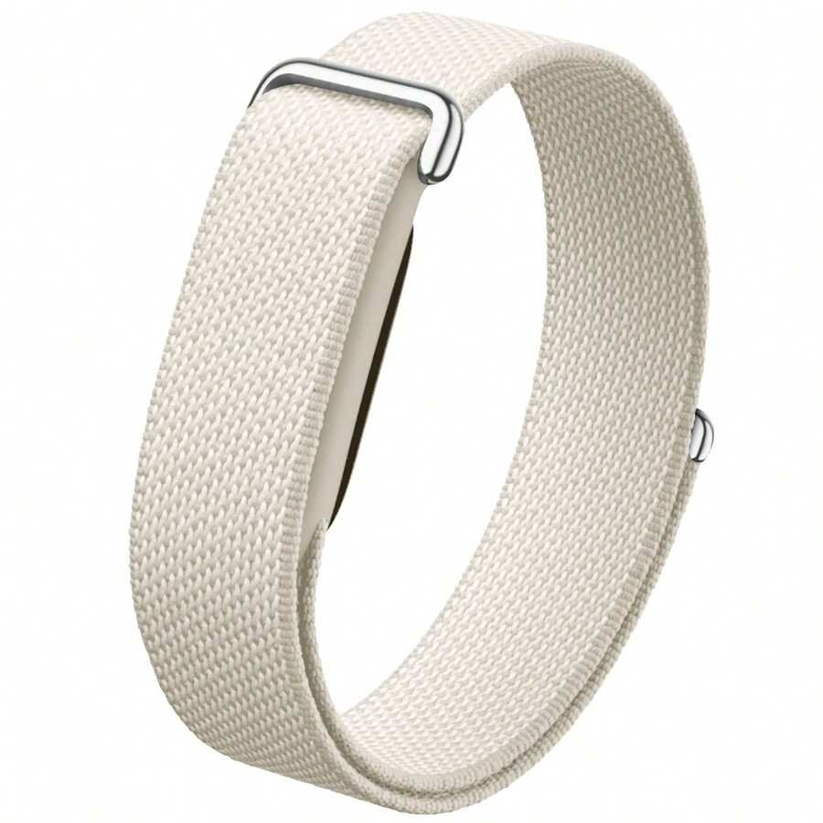 Compatible With Google Air Fitness Tracker, No-Screen Health Braided Air Hook-And-Loop Band, Loop Nylon Strap With Metal Buckle, Adjustable Soft Breathable Comfortable Band, Braided Nylon Strap Suitable For Women, Men And Students