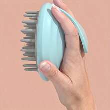 1pc Soft Silicone Scalp Massager, Wet & Dry Use Shampoo Brush, Deep Cleansing & Exfoliating, Handheld Hair Washing Brush, Unisex Bath Essential - Multicolor - View 14