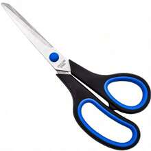 1 Pair Of Ultra-Sharp Blade Scissors, Multi-Purpose Sharp Sewing Craft Fabric Scissors, Suitable For Office, Home, Teachers, Art Supplies, Soft Comfortable Grip, Ambidextrous - Multi-color - View 4