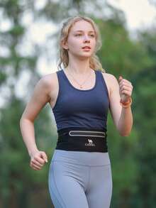CAMEL CROWN Sports Fanny Pack, Slim Hidden Waist Belt Pouch For Running, Multifunctional Lightweight Phone Holder, Workout & Jogging Gear For Fitness - Black - View 2