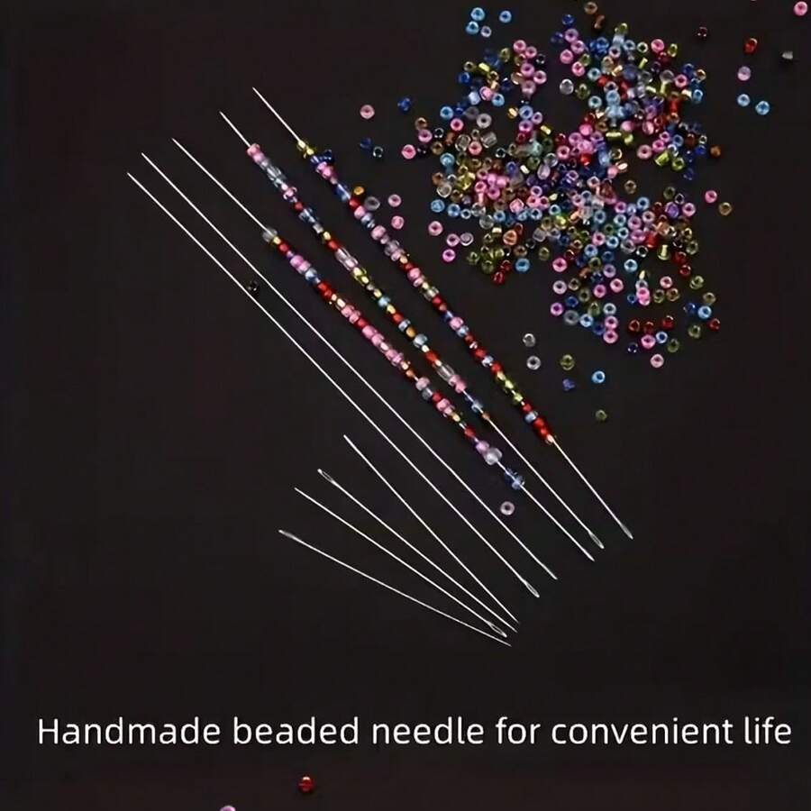 10/100pcs Beading Needles Metal Beading Bracelet Necklace Handmade Tool Supplies- Beading Needles With Tube