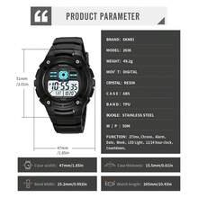 Skmei 2636 Sports Running 5atm Water Resistant TPU Strap Top Quality Unisex Digital Watch For Sport - Black and White - View 6