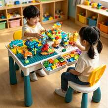 Kids Building Block Collections And Accessories - Light Blue - View 2