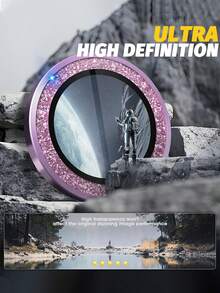 (1Pack) Camera Lens Protector ForSamsung Galaxy Z Fold 8, Compatible With Z Flip 8 Ultra/Z /Z Flip 6/Z Flip 5 [Easy Installation] [Compatible With Phone Cases] 9H Tempered Glass Shiny Lens Cover Accessory, Military-Grade Shockproof, High-Definition Anti-Glare - Shiny Purple - Mauve Purple - View 4