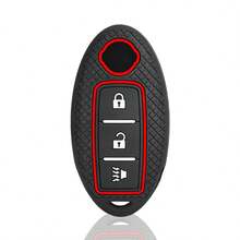 Silicone Key Case For Tiida Qashqai J11 J10 Micra Kicks Altima X-Trail Fuga Navara Leaf Note Sentra Murano Car Key Cover - black - View 9