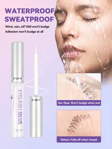 MAANGE 1pc Eyelash Glue, Transparent And Strong After Drying, Suitable For Daily Use Fake Eyelash Tool, Convenient To Carry Set, Travel Essential Eyelash Glue - Multicolor - View 6