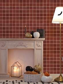 1/10/20pcs 3D Small Square Mosaic Peel And Stick Backsplash Tiles, 25-Grid Tile Stickers, Self-Adhesive Wall Stickers For Kitchen Bathroom - Wall Stickers - View 3