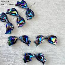 Solid Color AB Acrylic Small Fresh Bow, Loose Bead Bead Bead, Handmade DIY Mobile Phone Chain, Necklace Accessories - Multicolor - View 34