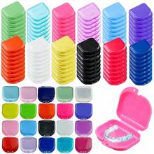 Ventilated Denture Case With Sealed Lid, Transparent Retainer/Night Guard Storage Box, Individually Packaged, Multiple Colors Available - Multicolor - View 5