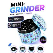 Premium Zinc Alloy Grinder - 50mm UV Printed Cute Ice Cream Ghost Cartoon Pattern, Efficient Herb Grinder, Suitable For Daily Use, Exquisite Gift For Men And Women, Christmas Gift Choice, Best Gift Option - View 2
