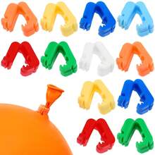 1/50/100Pcs Multicolor Plastic Balloon Sealing Clips, Time‑Saving Reusable Easy‑Lock Balloon Knot Fastener For Home Household Birthday Party Wedding Festival Celebration DIY Party Decoration Supplies - Balloon Clip - View 3
