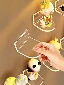 Wall-Mounted Figure Display Shelf, No-Drill Acrylic Storage Box, Wall Display Cabinet, Suitable For Figures, Standees, Mini Beads, Space-Saving Home Decor Storage Rack - Multicolor - View 8
