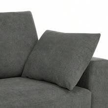 Upholstered Sofa With Toss Pillows - Dark Gray1 - View 7