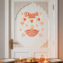 HAPPY DIWALI Party Decoration Backdrop Wall Set, Diwali Festival Celebration Door Wall Sticker - Diwali - View 9