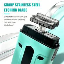 WMARK Professional Shaver Portable Beard Trimmer Electric Reciprocating Shaver Rechargeable Men's Razor NG-984A - Multicolor - View 5