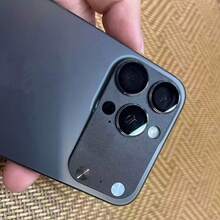 XINHONGYU 2件裝藍色防刮防震相機鏡頭保護貼，相容 iPhone 14/15/16 Pro Max，可立即轉換為 17 Pro/17 Pro Max - 藍色 - 查看 3