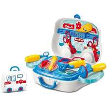 Juego de simulación de autobús para niños, 3 estilos opcionales (Dentista / Cocina / Herramientas de reparación), juguete de simulación de rol con caja de almacenamiento para niños pequeños - JCH-100206 - Ver 2