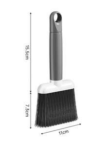 1pc Multi-Functional Computer Cleaning Brush, Soft Bristle Brush, Keyboard Cleaning Brush, Corner Gap Dusting Brush, Suitable For Windows, Small Corners, Bed, Sofa, Etc. - Light Gray - View 3