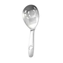 1pc Multifunctional Stainless Steel Straining Spoon, All-In-One Kitchen Gadget With Built-In Grater & Bottle Opener, Drain & Scoop Food - Silver - View 11