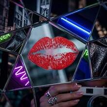 10Pcs Kiss Lip Stickers, Waterproof Strong Adhesive Red Lip Print Decals, Party Decorative Stickers For DIY Crafts Gift Envelope Festival Party Supplies - A - View 3