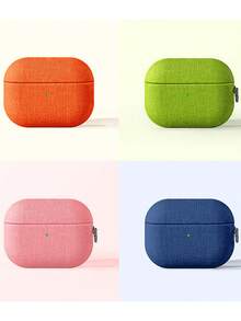 Minimalist Denim Solid Color Headphones Case Compatible With AirPods 1 2 3 4 Soft Compatible With Pro 2 Pro 3 , Premium Creative Design For Men & Women - Multicolor - View 6