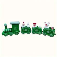 1pc Train Shaped Christmas Decoration, Desktop Party Ornament, Christmas Tree Matching Decor, Windowsill Home Decor, New Year Party Holiday Accessory, Autumn Decoration, Home Decor, Christmas, Back To School Season, Garden - Christmas Toy Train - View 10