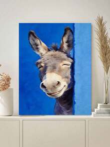 DIY Cute Smiling Donkey Portrait (Frameless 8x12 / 16x20 Inches) Paint By Numbers Kit(Acrylic) Arts & Crafts For Adult Beginners, Home Wall Decor, And Creative Holiday Gifts For Animal Lovers - Sets - View 2