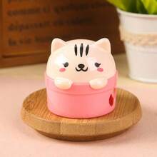 1pc Cute Animal Dual-Hole Pencil Sharpener, Adorable Cartoon Flip-Top Design, Macaron Colorful Shell, With Shavings Box, Manual Pencil Sharpener For Kids, Student Stationery, Back To School Small Prize Gift - Multicolor - View 10