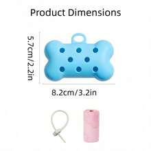 1 Box + 120pcs Trash Bags / Pet Travel Essentials / Portable Trash Bag Dispenser And Storage Box. Made Of Thick Scented Printed Plastic Bags, Suitable For Outdoor Travel, Strollers, Cars And Home Use. - View 5