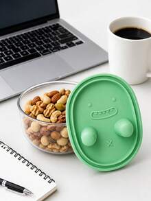 Snack Box, Food Storage Container With Innovative Silicone Finger Grip Lid, With Food Storage Bag, Perfect For Storing Fruits, Nuts, Popcorn, Cookies, Candy, Easy To Grab Snacks While Keeping Hands Clean, Reusable, Suitable For Daily Use, Convenient For Carrying And Travel, Easily Fits In Lunch Bags, Backpacks, Handbags And Picnic Baskets, Perfect For Home, School, Office, Road Trips, Picnics And Parties, Back To School Gift - Multicolor - View 6