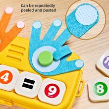 Early Math Finger Counting Learning Toy | Number Blocks Game, Educational Kindergarten Math Manipulatives , Ideal Gift For Preschool Kids - Multicolor - View 13