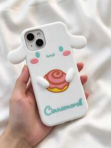 SANRIO 卡通 3D Cinnamoroll 手機殼，防震矽膠保護套，適用於 Apple 18Promax/17/17Air/17Pro/17Promax, 16/16Plus/16Pro/16Promax, 15/15Plus/15Pro/15Promax, 14/14Plus/14Pro/14Promax, 13/13Pro/13Promax, 12/12Pro/12Promax, 11/11Pro Max, XR/XSMAX, 7P/8P, 7/8/SE，防塵，高 CP 值，熱銷款 - 白色 - 查看 6