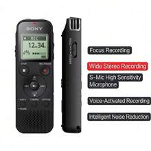 Sony Perekam Suara ICD-PX470, 4GB Hitam, Mendukung Perekaman Linear PCM, Portabel untuk Pembelajaran dan Wawancara Bisnis, Speaker Diameter Besar Profesional, Pengurangan Kebisingan Cerdas, Perekaman Stereo, Mikrofon S-Mic Sensitivitas Tinggi - View 7