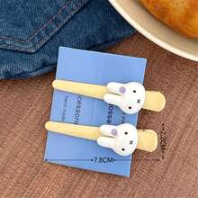 4pcs New Popular Cute Miffy Rabbit Desktop Decoration Ornament, Cute Little Rabbit Decoration Ornament, Perfect Birthday Gift For Family And Friends, Little Surprise, School Start Gift Preferred - Multicolor - View 9