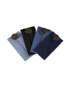 1pc Pants Extender Button, Jeans Waist Extender, Long Pants Hook, Elastic Adjustable Waistband Buckle, Belt Extender, Quilting Supplies - Multicolor - View 4