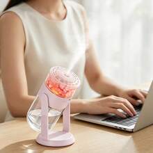 280ml New Eternal Flower Oscillating Humidifier Atmosphere Light, Home USB Plug-In Atmosphere Light, Car-Mounted, Indoor Air Humidifier Light - USB Version - View 10
