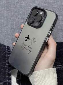 飛機彩繪新款 Ind 鮮豔銀色塗漆防摔手機保護殼，相容於 Apple Phone Duo、18 PRO MAX、15、P16、P16 Peomax、P14 Promax、P13、P11、P12、XR/17 Pro/17 PRO MAX/18 PRO/18 PRO MAX、卡通 78G 系列、A13 4g、A14、A04、A34、S26、S26 Ultra、S25、S25 Ultra - 彩色 - 查看 4