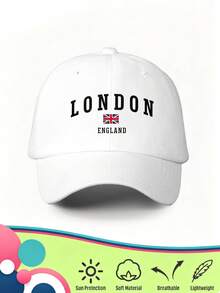 1款中性復古棒球帽，印有「LONDON ENGLAND」字樣與英國國旗圖案，柔軟可調節貼合，適合作為英國旅遊紀念品與禮物 - LONDON - 查看 16