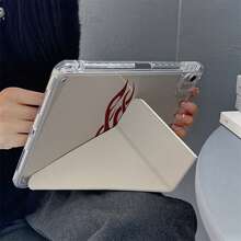 1PC White Mustang Racing Car Print Tablet Case 3+Y Fold Multi-Angle Magnetic Stand Tablet Case With Pen Slot & Auto Sleep/Wake Protective Cover, Compatible With IPad PRO/AIR, Compatible With SAMSUNG,Compatible With XIAOMI Pad 5/6/21,Compatible With Oppo Pad,Compatible With Huawei Matepad,Compatible With Honor Pad - Multicolor - View 5