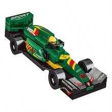 Formula Basic Racing Car Building Blocks - Dunkelgrün - Übersicht 4