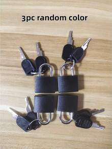 8/4/1pc Keyed Padlock, Suitable For Luggage Lock, Backpack Lock, Gym Locker Lock, Suitcase Lock, Classroom Matching Game, Padlock, Suitcase, Game, Padlock, Lock Box, Christmas - Multicolor - View 10