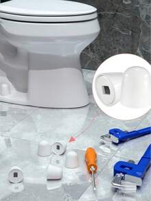 4/2/1pc Toilet Bolt Caps, Plastic Toilet Base Screw Cover Caps, Decorative Protective Caps For Bathroom Toilet Floor Bolts, Rust‑Proof Anti‑Scratch Replacement Toilet Hardware Accessory For Concealing Exposed Screws - Multiple Styles - View 9