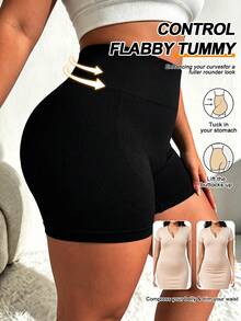 Plus Size Shaping Underwear Comfortable Lifting Body Shaper Seamless V-Line Peach Buttock High Waist Slimming Lifting Butt Yoga Pants - Black - View 4