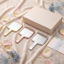 Custom Engraved Handheld Mirror, Personalized Name Makeup Mirror, Personalized Bridal Party Gift, Wedding Favor, Vanity Mirror, Gift For Her, Personalized Mirror, Custom Name Mirror, Handheld Mirror, Portable Mirror, Bridesmaid Invitation - Multicolor - View 4