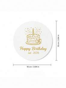 Personalized Name And Year Coaster, Custom Text Drink Coaster With Line Art Party Design, Custom Beverage Coaster, Birthday Party Table Decor, Celebration Drink Mat, Coffee Coaster, Birthday Gift For Friends, Family, Party Hosts And Guests. - Multicolor - View 30