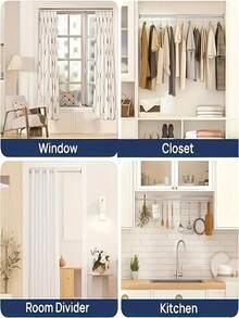 [Hot]1pc Extra Long Stainless Steel Telescopic Shower Curtain Rod, Curtain Rod, Door Curtain Rod, Wardrobe Rod, Shower Rod, Tension Rod, Clothes Drying Rod, Pull Curtain Rod, Window Curtain Rod, Wardrobe Hanging Rod, Extendable Rod, Laundry Drying Rod, Hanging Rod Bracket, Kitchen Utensil Storage Rod, Black Room Divider, Spring Curtain Rod, Spring Shower Rod, No Drilling Required, Adjustable Bathroom Divider Spring Rod - A - View 8